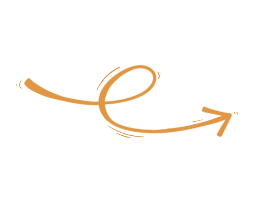 Arrow showing movement from problem to solution